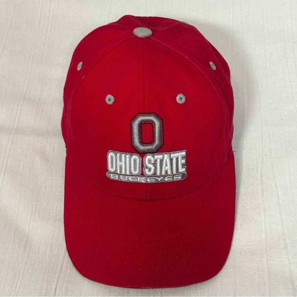 Ohio State Buckeyes NCAA Authorized Adjustable Baseball Hat-Coliseum Red